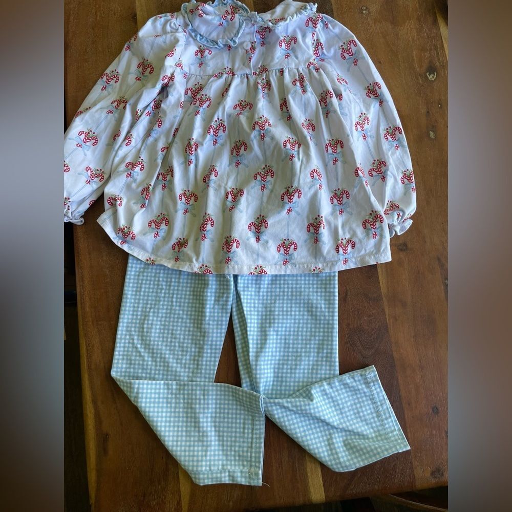 Cypress Row Children’s Clothing Candy Cane Outfit Size 5